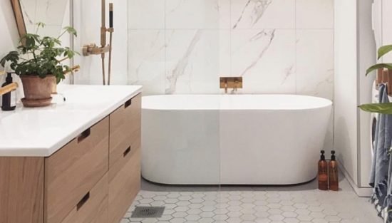 deco salle de bain bois blanc