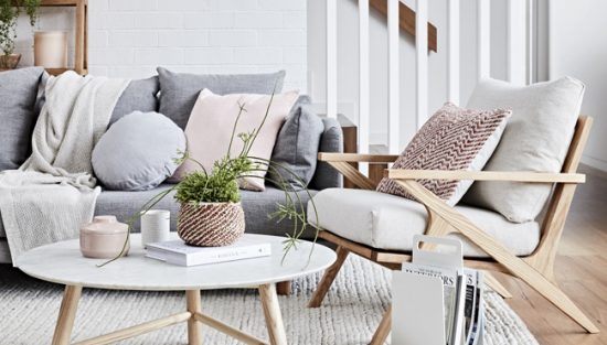 deco salon bois blanc