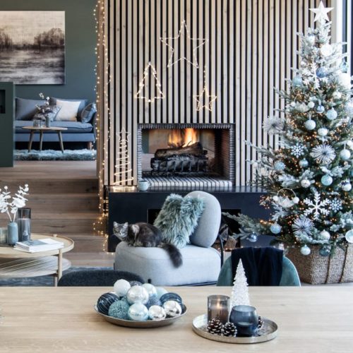 Une déco de Noël en blanc et bleu | My Blog Deco