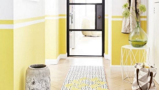 deco couloir jaune