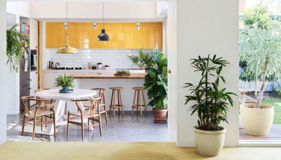 deco cuisine jaune moutarde