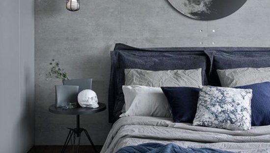 deco gris bleu