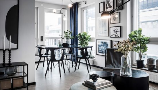 deco chic noir