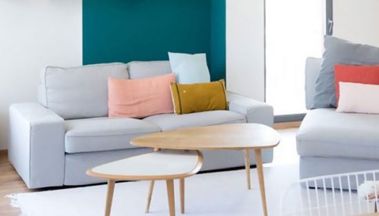 deco bleu canard gris