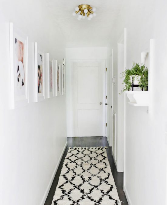 Couloir Blanc Porte Noir