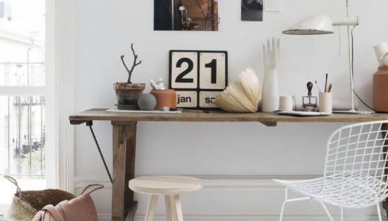 deco bureau scandinave bois