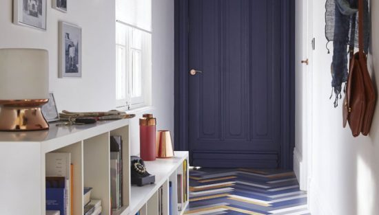 deco couloir bleu