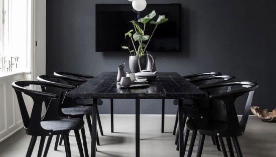 deco salle a manger noir