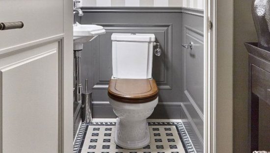 deco toilettes wc gris