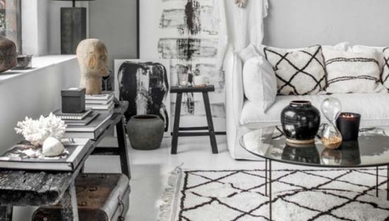 deco boheme noir blanc