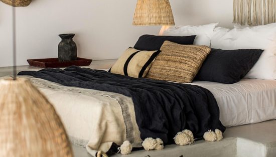 deco ethnique beige noir