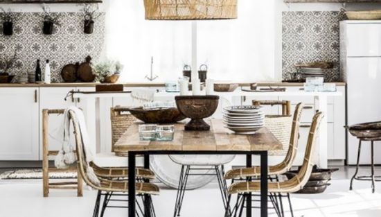 deco ethnique noir blanc