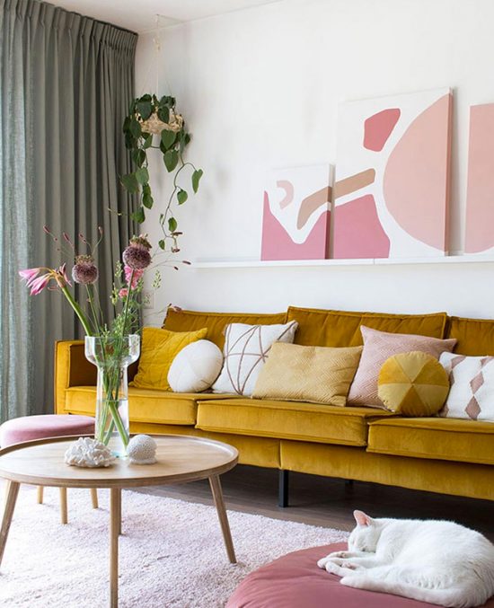 Canapé jaune moutarde : 7 modèles tendances | My Blog Deco