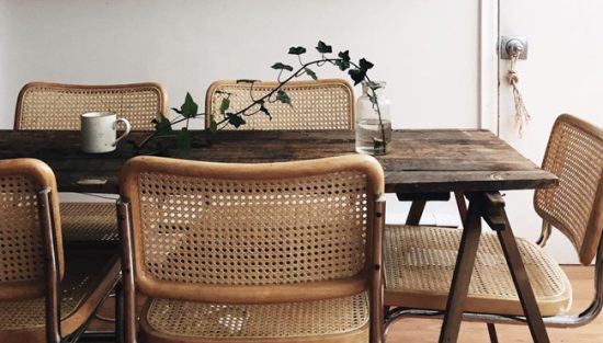 deco salle a manger cannage