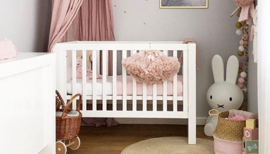 deco chambre bebe rose gris