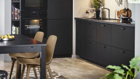 deco cuisine noir bois