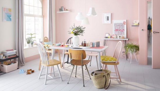 deco scandinave gris rose