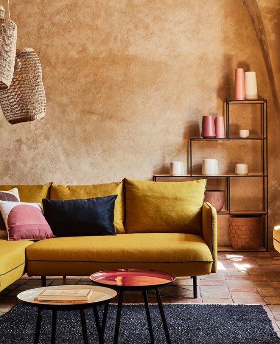 Canapé jaune moutarde : 7 modèles tendances | My Blog Deco