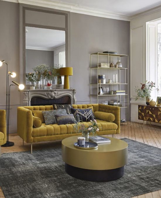 Canapé jaune moutarde : 7 modèles tendances | My Blog Deco