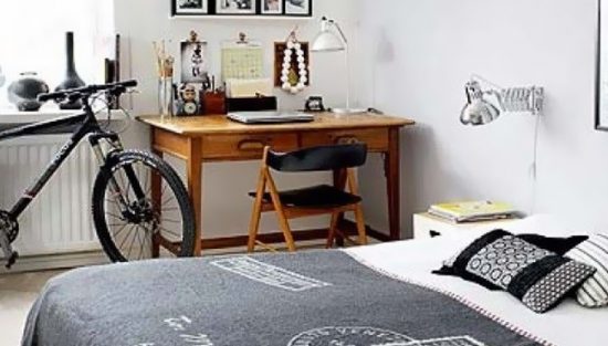 deco chambre ado noir blanc