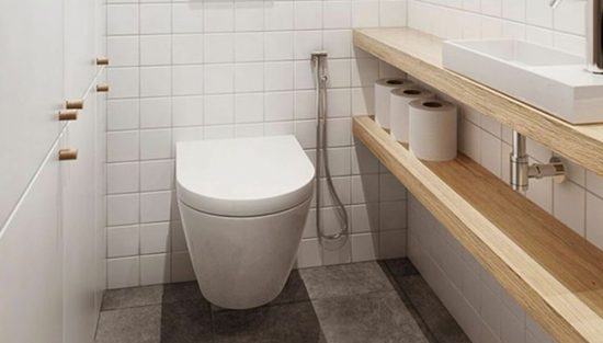 deco toilettes wc bois