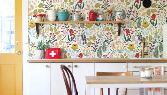 papier peint deco cuisine