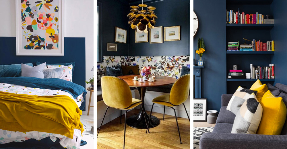 Comment associer le jaune moutarde et le bleu dans sa déco ? | My Blog Deco