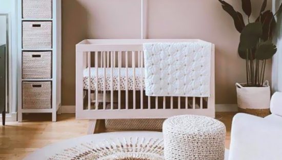 deco chambre bebe rose beige