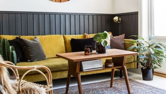 deco jaune moutarde noir