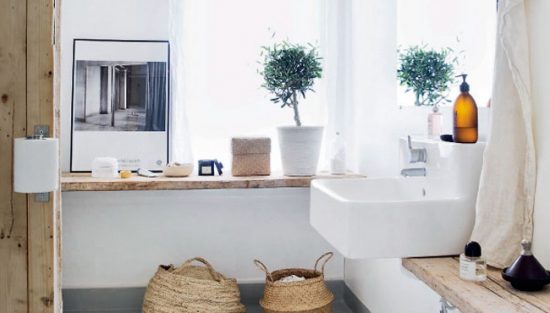 deco salle de bain nature