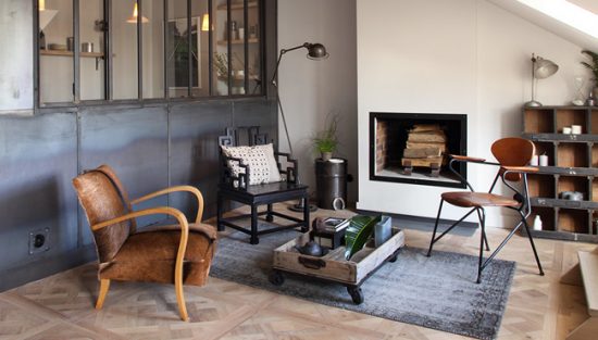 deco salon industriel