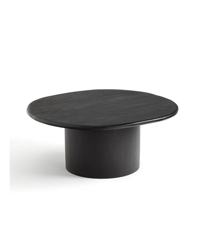 table basse ronde noire
