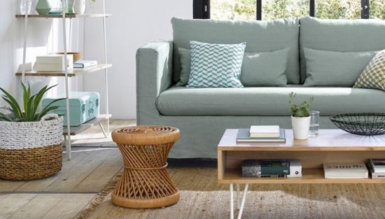 deco salon nature vert