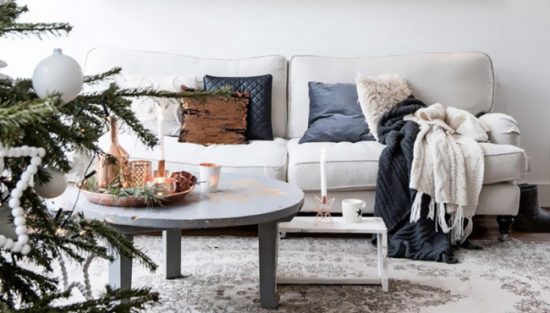 deco noel noir blanc