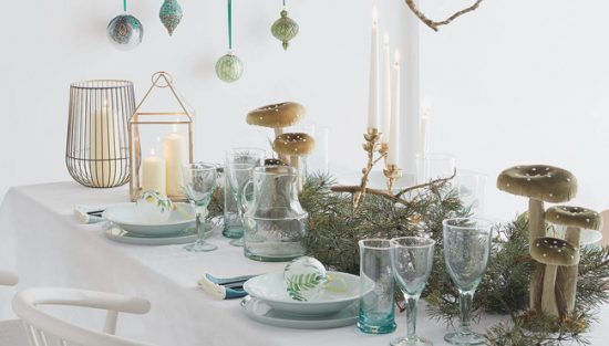 deco noel vert blanc