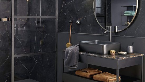 deco salle de bain moderne noir