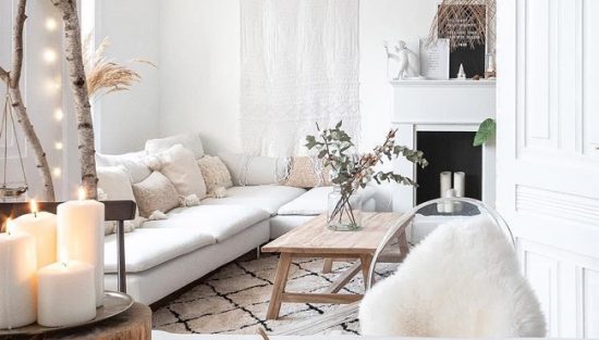 deco salon cosy blanc