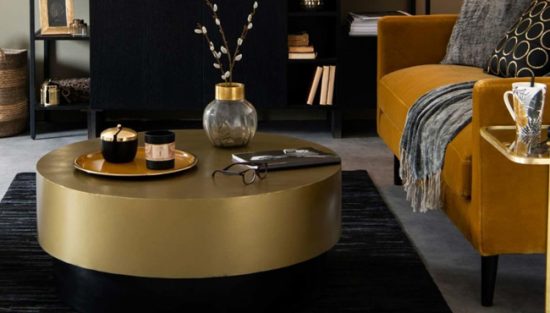 deco salon dore noir