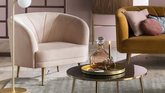 fauteuil rose