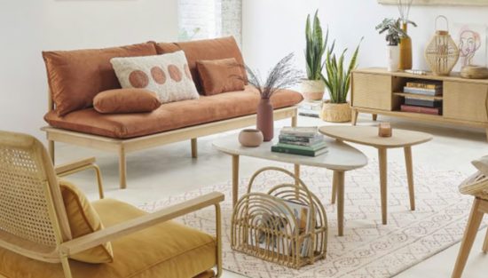 table basse marbre blanc