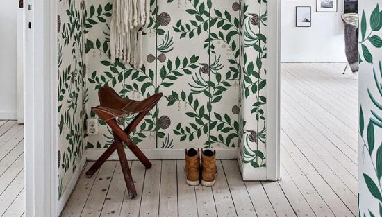 deco couloir papier peint
