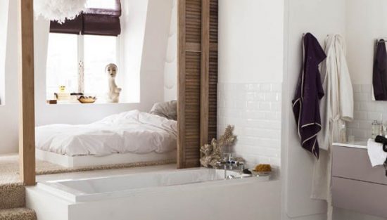 deco salle de bain ouverte chambre