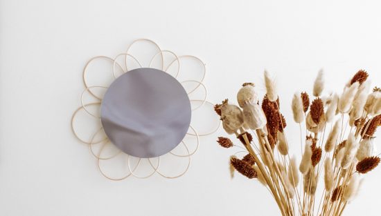 miroir rotin rond tuto diy