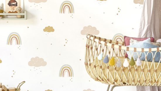 deco chambre bebe arc en ciel