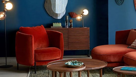 fauteuil velours