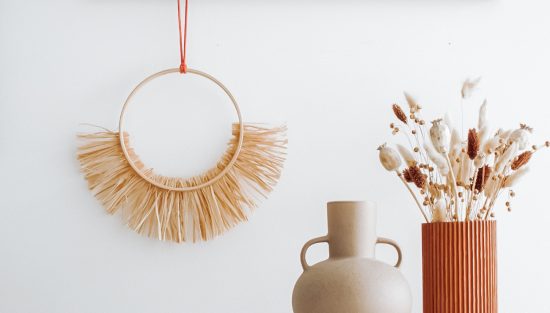 couronne automne raphia tuto deco diy