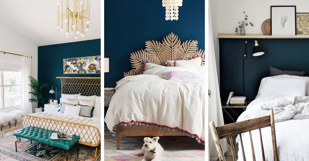 Une déco en bleu canard et blanc dans la chambre | My Blog Deco