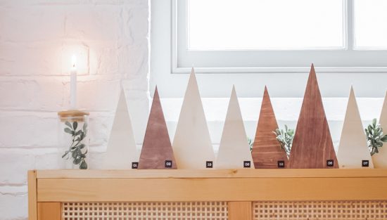calendrier avent sapin bois tuto deco diy