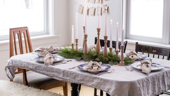 deco table noel boheme