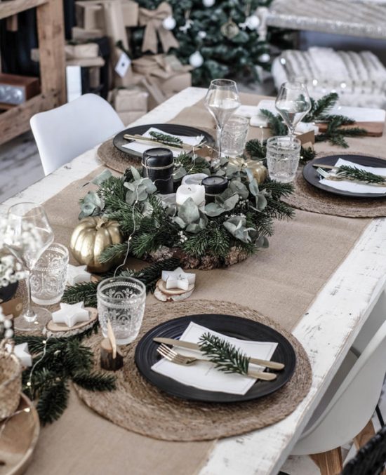 Une déco de table de Noël esprit nature | My Blog Deco